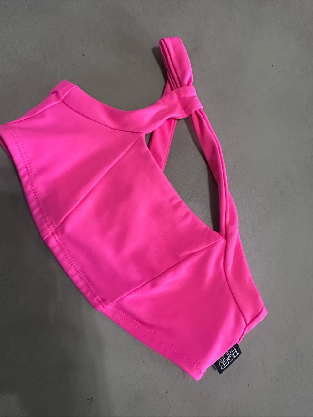 Tiger Friday Bright Hot Pink Sport Bra with Twist Strap